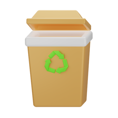 Lixeira de reciclagem  3D Icon