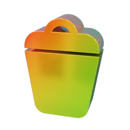 Lixeira  3D Icon