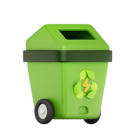 Lixeira de reciclagem  3D Icon