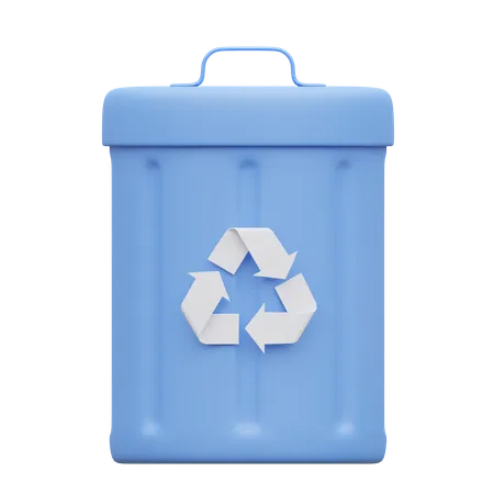 Lixeira de reciclagem  3D Icon