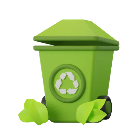 Lixeira de reciclagem  3D Icon