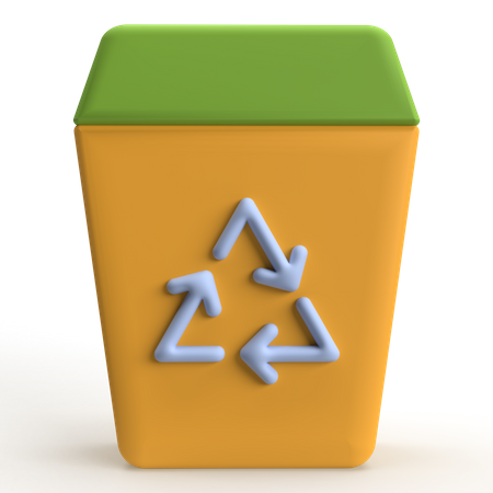 Lixeira de reciclagem  3D Icon