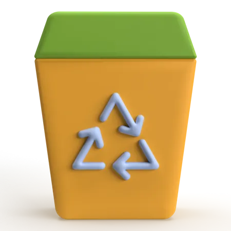 Lixeira de reciclagem  3D Icon