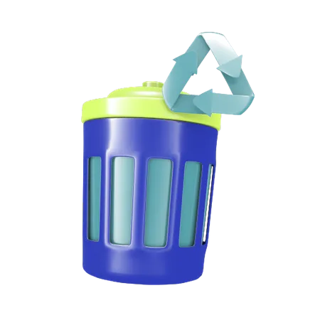 Lata de lixo  3D Icon