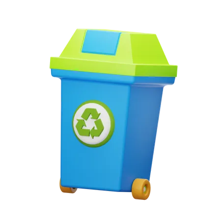 Lixeira de reciclagem  3D Icon