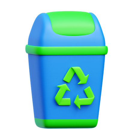 Lixeira de reciclagem  3D Icon