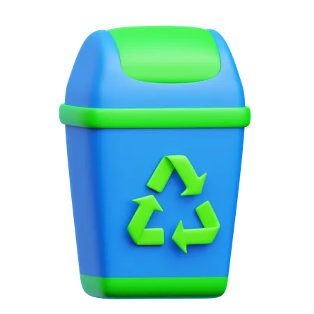 Lixeira de reciclagem  3D Icon