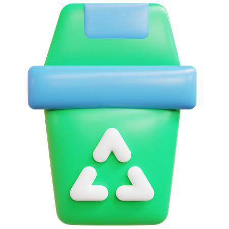 Lixeira de reciclagem  3D Icon