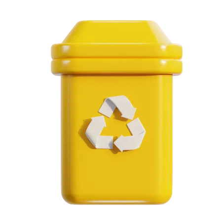 Lixeira de reciclagem  3D Icon