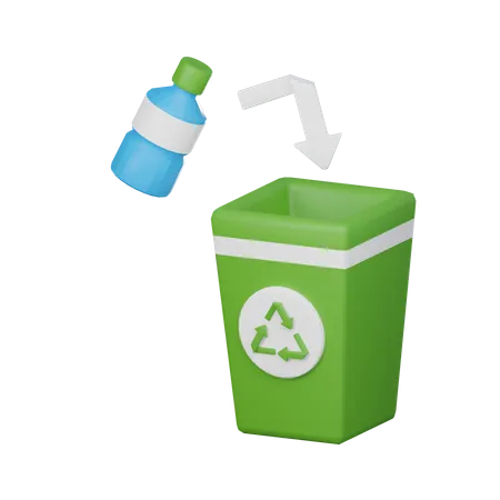 Lixeira de reciclagem  3D Icon