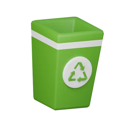 Lixeira de reciclagem  3D Icon