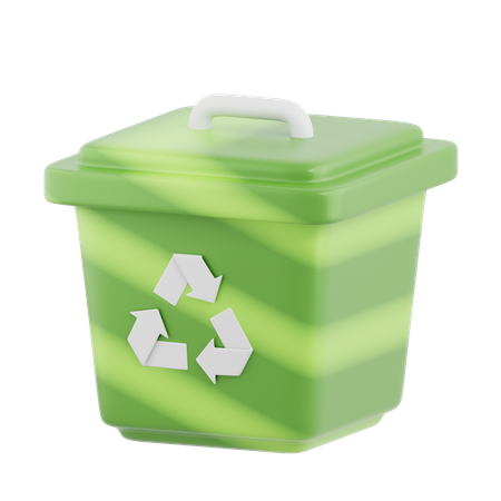 Lixeira de reciclagem  3D Icon