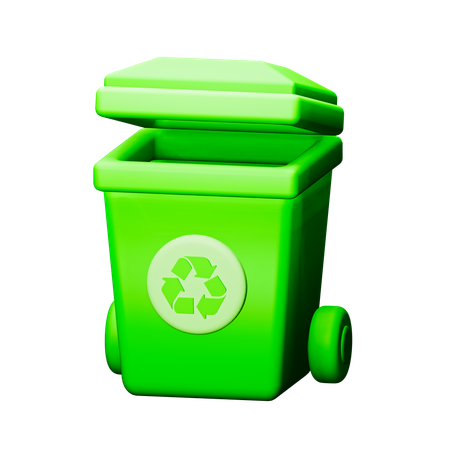 Lixeira de reciclagem  3D Icon