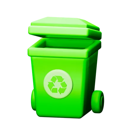 Lixeira de reciclagem  3D Icon