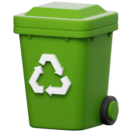 Lixeira de reciclagem  3D Icon