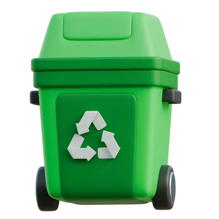 Lixeira de reciclagem  3D Icon