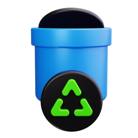 Lixeira de reciclagem  3D Icon