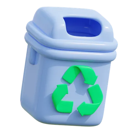 Lixeira de reciclagem  3D Icon