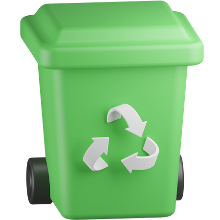 Lixeira de reciclagem  3D Icon