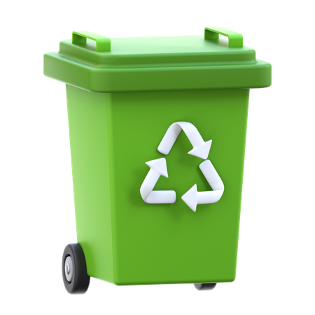Lixeira de reciclagem  3D Icon