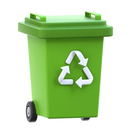 Lixeira de reciclagem  3D Icon