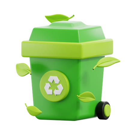 Lixeira de reciclagem  3D Icon