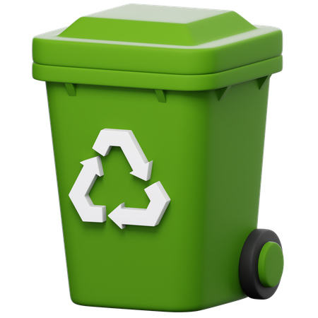 Lixeira de reciclagem  3D Icon