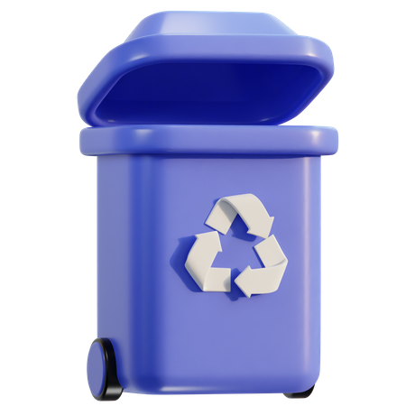 Lixeira de reciclagem  3D Icon