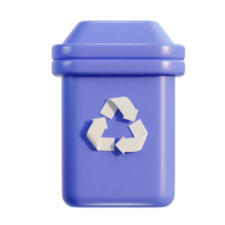Lixeira de reciclagem  3D Icon