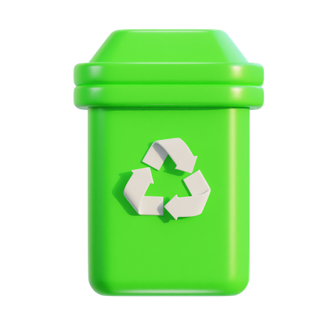 Lixeira de reciclagem  3D Icon