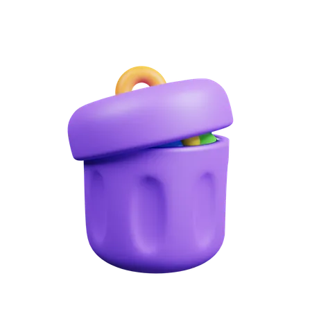 Lixo  3D Icon