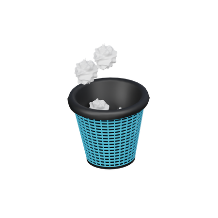 Lixo de banheiro  3D Icon