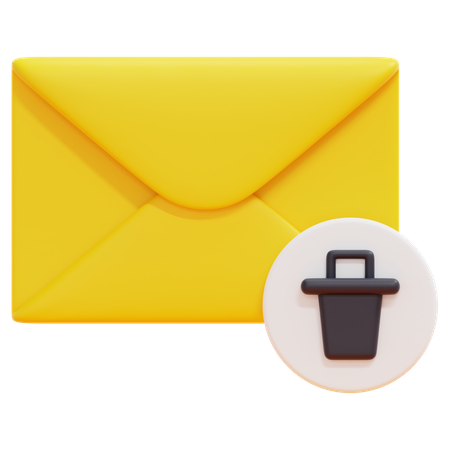 E-mail de lixo  3D Icon