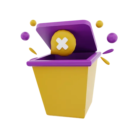 Lixo vazio  3D Icon