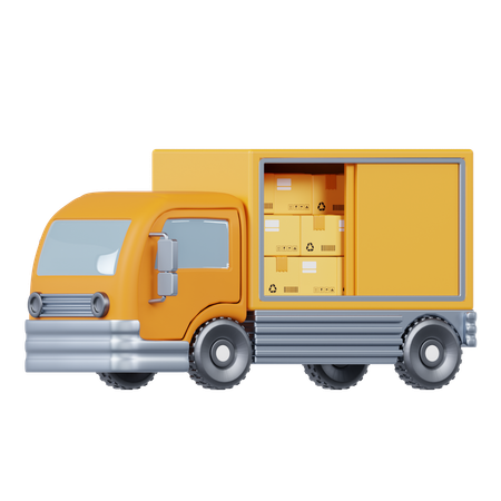 LKW-Lieferung  3D Icon