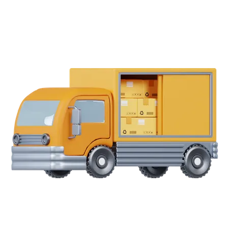 LKW-Lieferung  3D Icon