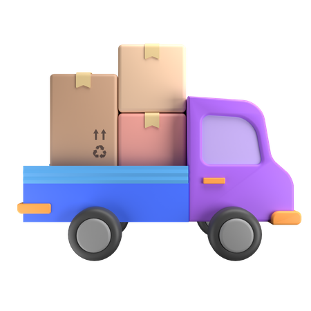 LKW-Lieferung  3D Icon