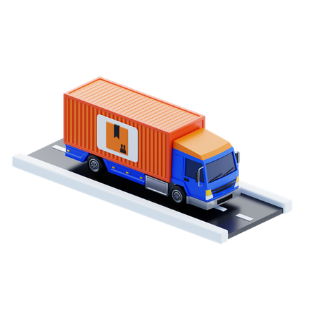 LKW-Transport  3D Icon