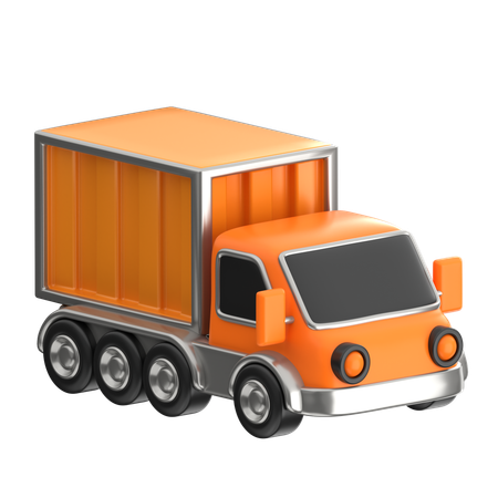 LKW Versand Lieferung  3D Icon