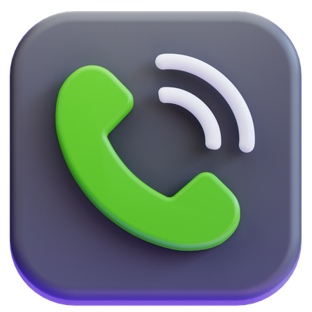 Llamar  3D Icon