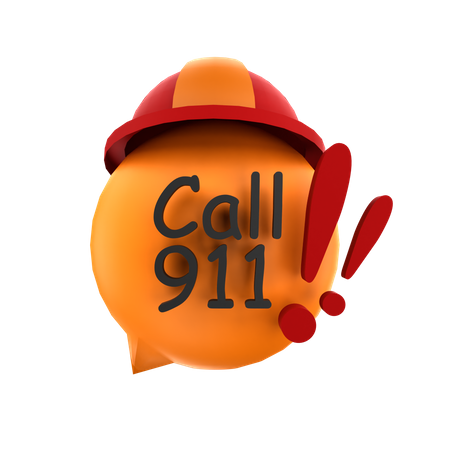 Llama al 911  3D Icon