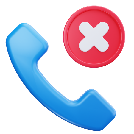 Cancelar llamada  3D Icon