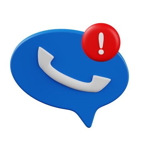 Llamar a arlert  3D Icon