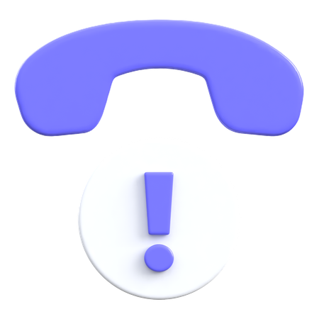 Llamada de alerta  3D Icon