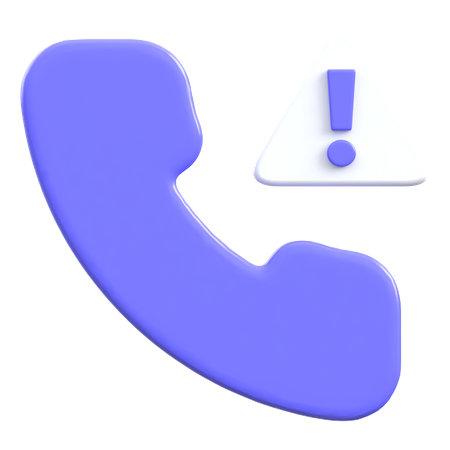 Llamada de alerta  3D Icon