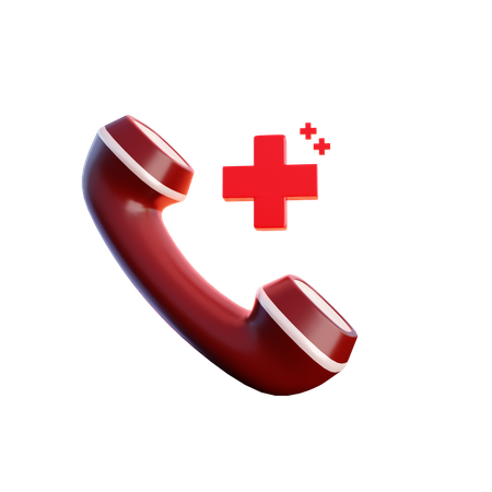 Llamada de emergencia  3D Icon