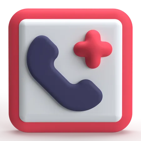 Llamada de emergencia  3D Icon