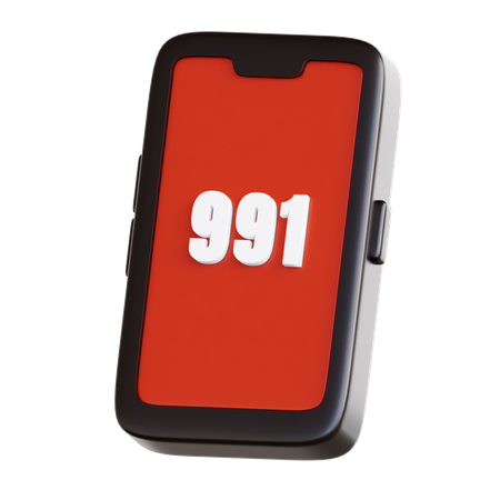 Llamada de emergencia  3D Icon