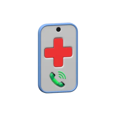 Llamada de emergencia  3D Icon