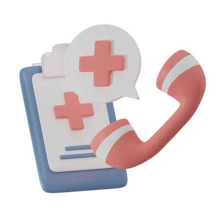 Llamada de emergencia  3D Icon